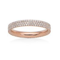  Other Views  Eternity Diamond Paved Band in 14k Rose Gold